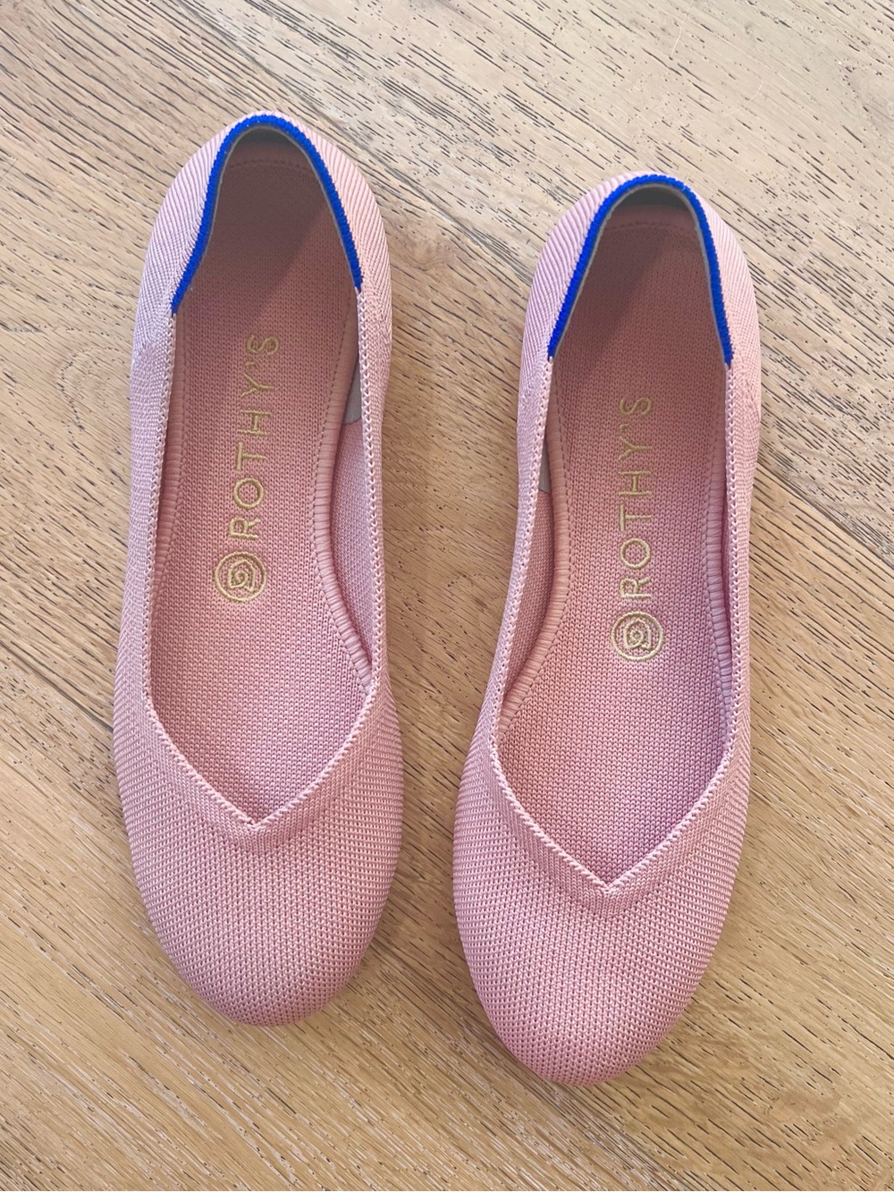 Rothy's Pink Coral Knit Ballet Flats • Size 8